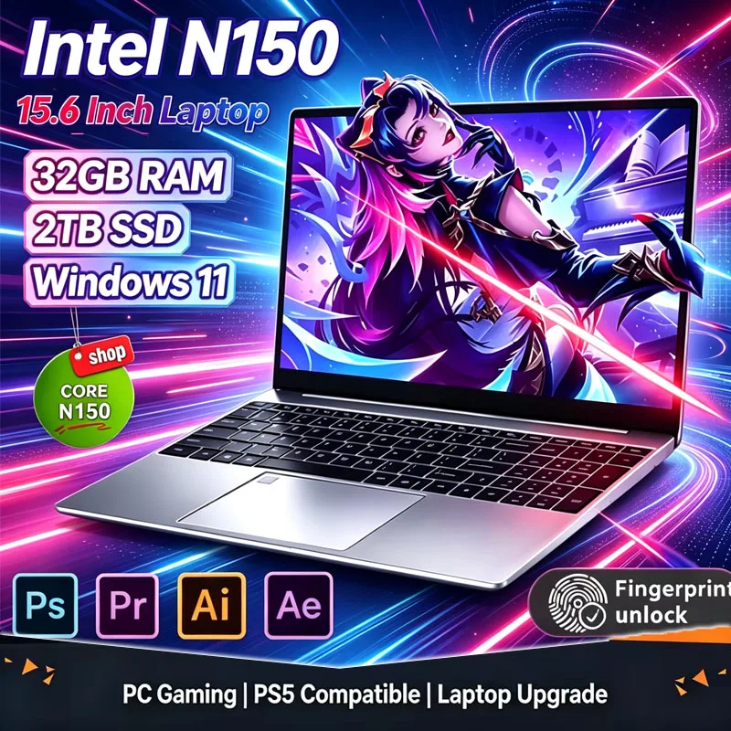 Ssd 1Tb - 2026 Yeni 15.6' Intel N150 Windows